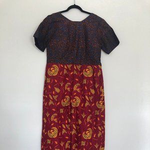 Wide-Legged Ankara African Jumpsuit